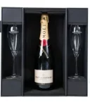 Moët & Chandon Brut Impérial in Luxe coffret + 2 flutes 75CL