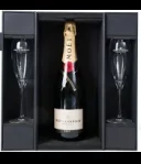 Moët & Chandon Brut Impérial in Luxe coffret + 2 flutes 75CL