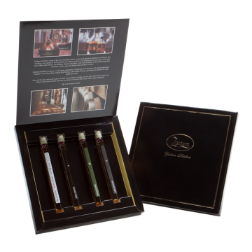 Gift box with 4 different whisky tubes Millstone Zuidam Distillers