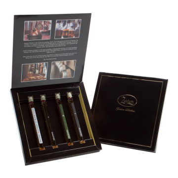 Gift box with 4 different whisky tubes Millstone Zuidam Distillers